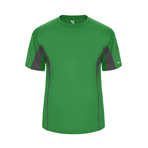 Badger Sport Drive Tee (414700-026804), Color 'Kelly/Graphite'